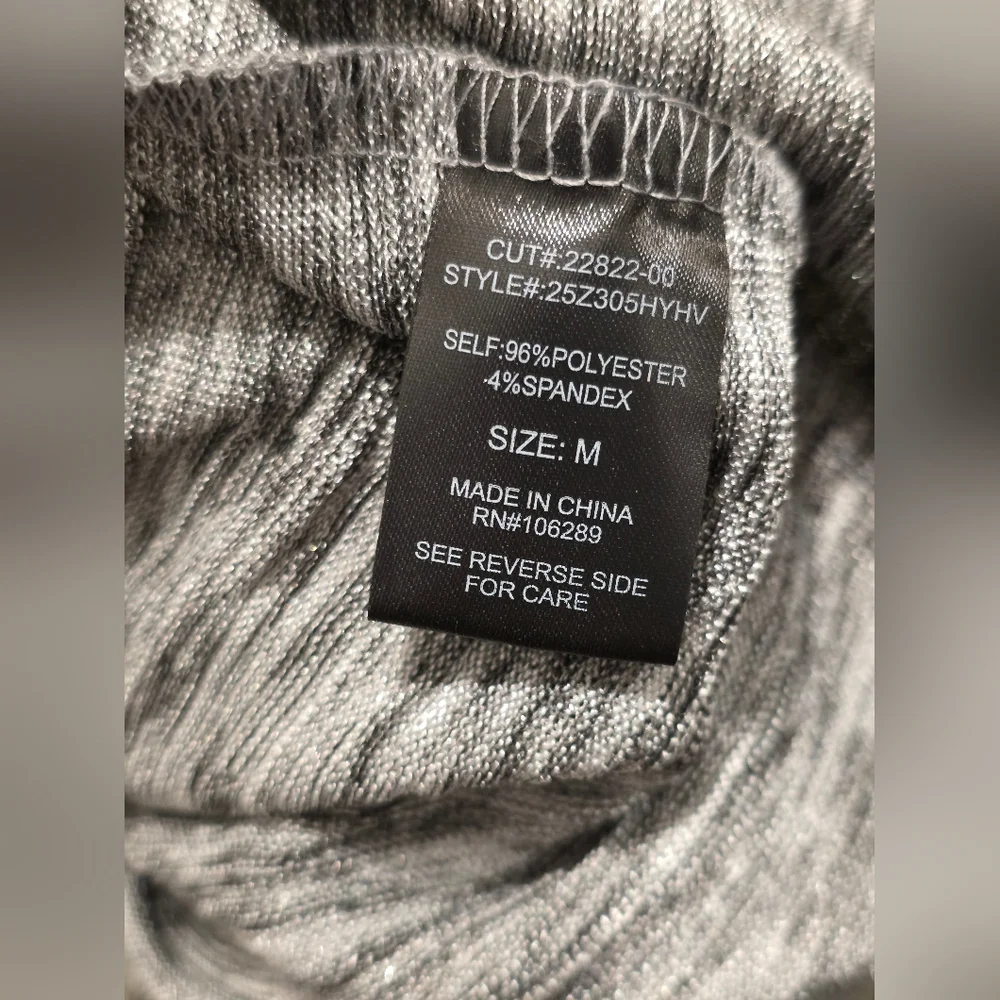 Trixxi Silver Metallic Wrap Dress Long Sleeve Party Disco Sparkle New Years Eve - Picture 7 of 7